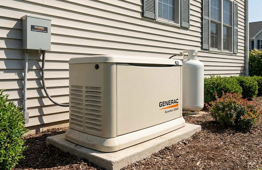 Standby generator installation