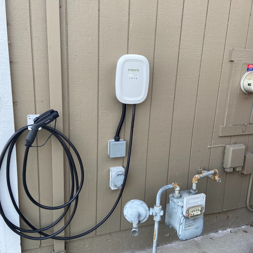 Emporia EV charger installation by Absolute Electrical Services
